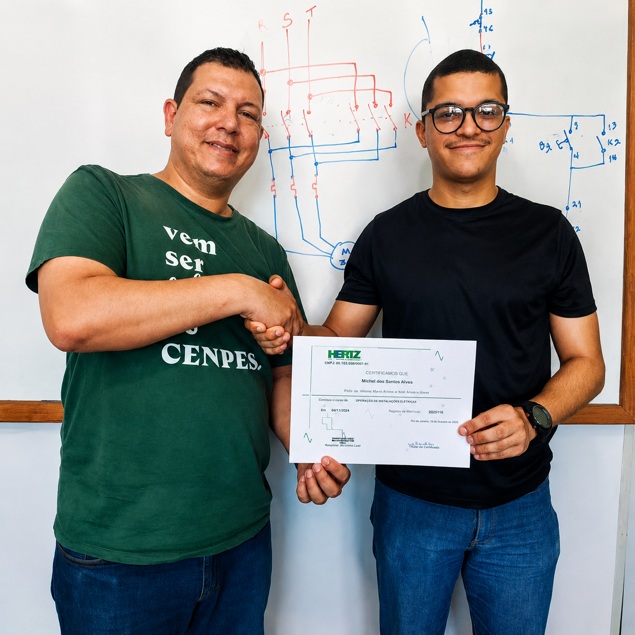 Certificado de curso profissionalizante da HERTZ Cursos e Serviços